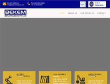 Tablet Screenshot of bekeminfra.com